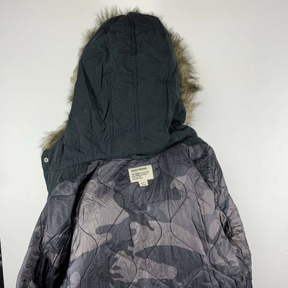 Alpha Industries Womens J-4 Fishtail Puffer Anorak Jacket Black Small Regular - Picture 7 of 9